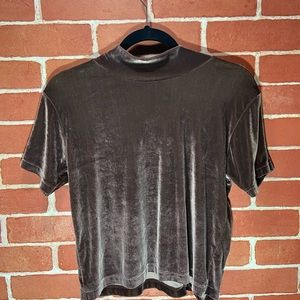 90s Velvet Cropped Top